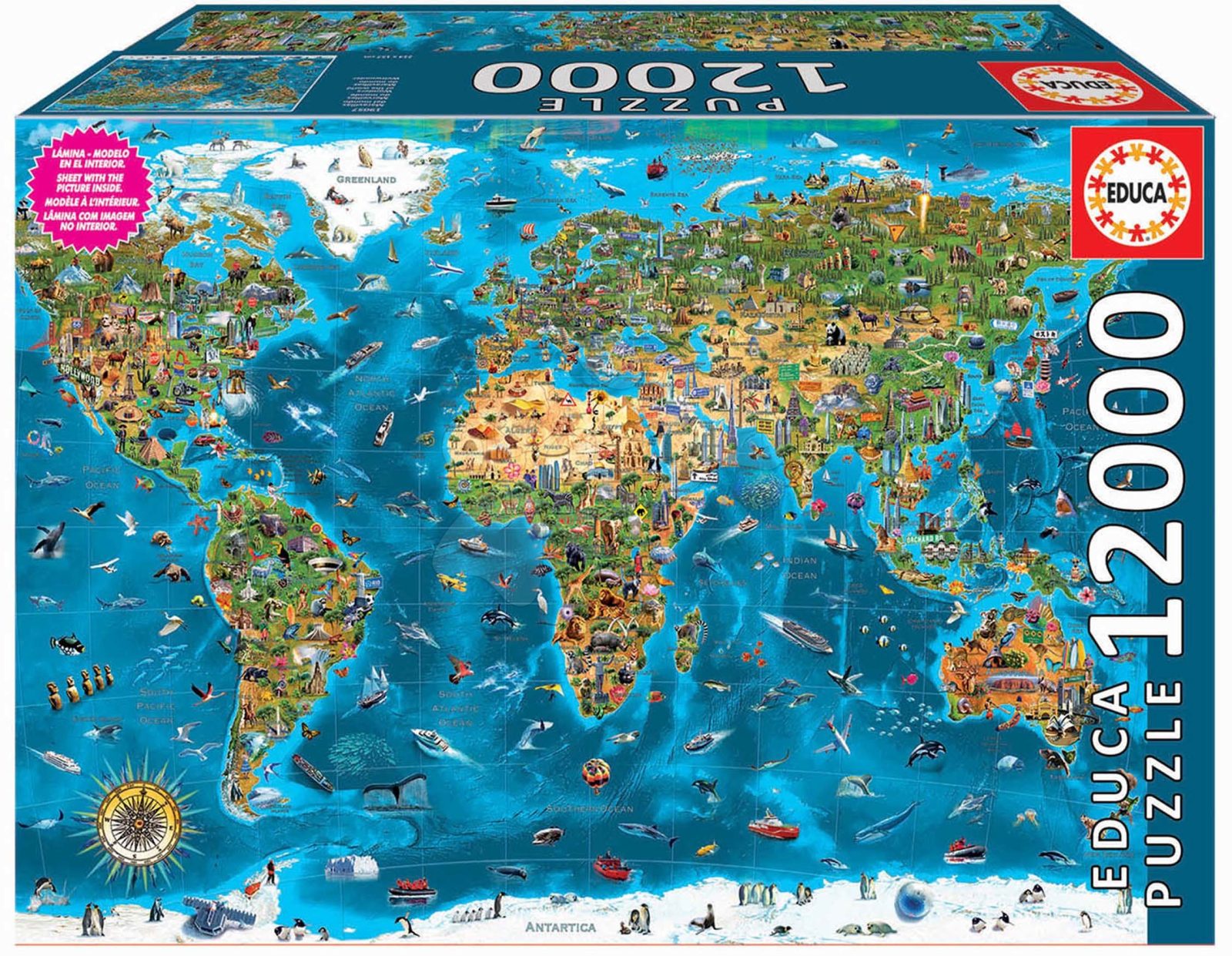 Puzzle Wonders of the World Educa 12000 darabos 11 évtől gyerek játék webáruház - játék rendelés online