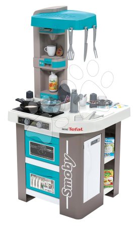 Játékkonyha elektronikus Tefal Studio Kitchen Bubble 360° Smoby mágikus bugyogással és 28 kiegészítővel 100 cm magas gyerek játék webáruház - játék rendelés online