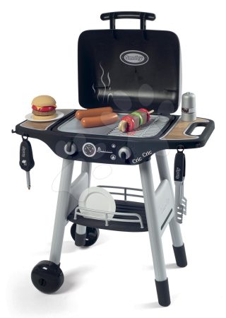 Grill Barbecue Smoby mechanikus funkciókkal és hanggal 18 kiegészítővel 73 cm magas gyerek játék webáruház - játék rendelés online