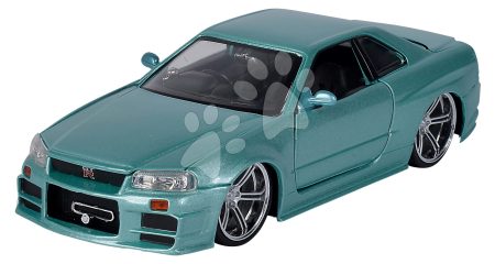 Kisautó Nissan Skyline GT-R Fast & Furious Jada fém nyitható részekkel hossza 21 cm 1:24 gyerek játék webáruház - játék rendelés online