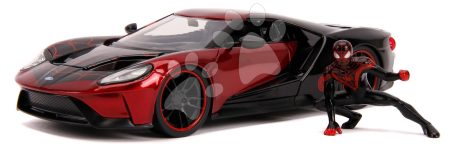 Kisautó Marvel 2017 Ford GT Jada fém nyitható részekkel és Miles Morales figurával hossza 20 cm 1:24 gyerek játék webáruház - játék rendelés online