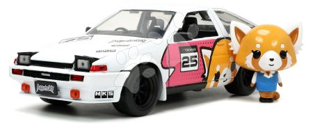 Kisautó Aggretsuko Toyota Trueno AE86 Jada fém nyitható részekkel és Aggretsuko akciófigurával hossza 20 cm 1:24 gyerek játék webáruház - játék rendelés online