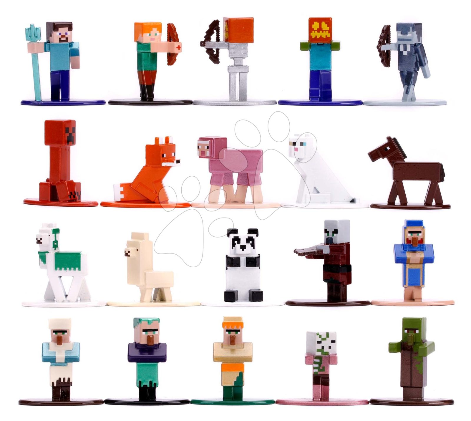 Gyűjthető figurák Minecraft 20-Pack Jada fém készlet 20 fajta 4 cm magas gyerek játék webáruház - játék rendelés online