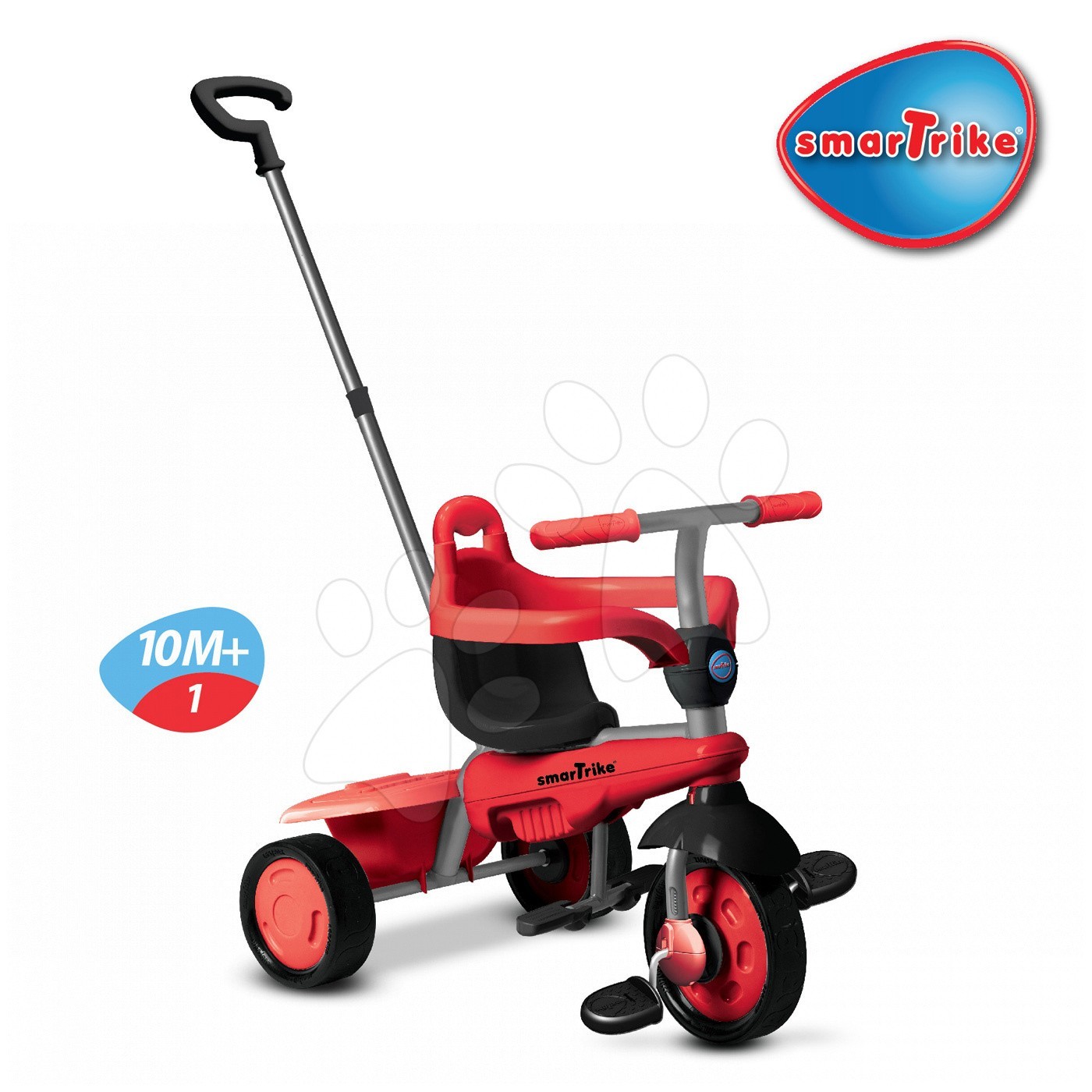 smarTrike tricikli Breeze Touch Steering 6090500 piros-fekete gyerek játék webáruház - játék rendelés online