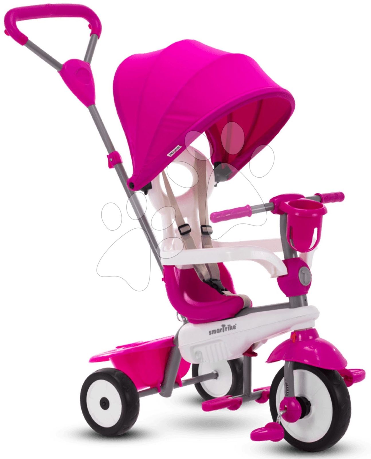 Tricikli Breeze Plus Pink Classic smarTrike TouchSteering vezérlés kulacstartóval gumikerekekkel lengéscsillapítóval 10 hó-tól gyerek játék webáruház - játék rendelés online