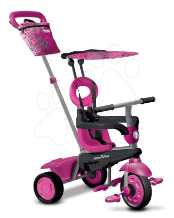 smarTrike tricikli Vanilla Pink 4in1 Touch Steering rózsaszín napellenzővel 6702200 gyerek játék webáruház - játék rendelés online