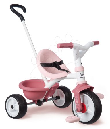 Tricikli szabadonfutó Be Move Tricycle Pink Smoby tolókarral és EVA kerekekkel rózsaszín 15 hó-tól gyerek játék webáruház - játék rendelés online