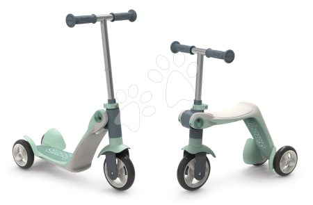 Roller&bébitaxi Reversible Switch 2in1 Scooter Smoby háromkerekű halk haladással a kar magassága 53/63 cm teherbírása 20 kg 18 hó-tól gyerek játék webáruház - játék rendelés online