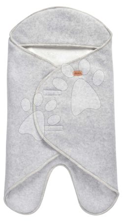 Babapólya Babynomade® Double Fleece Beaba Heather Grey White kétrétegű extra meleg szürke 0-6 hó gyerek játék webáruház - játék rendelés online