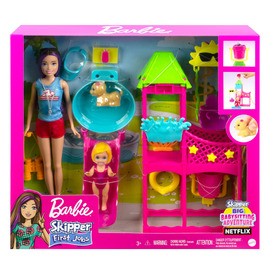 Játék webáruház - Barbie Skipper first jobs - vízipark játékszett rendelés játékboltok Budapest Játékbaba - Játékbaba