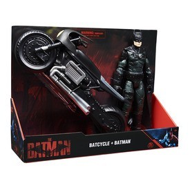 Játék webáruház - Batman mozifilm 12" Figura 12" Batman motorral rendelés játékboltok Budapest Akcióhős