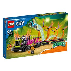 Játék webáruház - LEGO City 60357 Kaszkadőr járgány és tűzgyűrű kihívás rendelés játékboltok Budapest Játék - LEGO