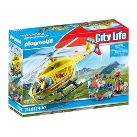 Játék webáruház - Playmobil City Life 71203 Mentőhelikopter rendelés játékboltok Budapest Playmobil - Playmobil