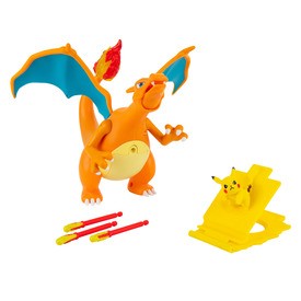 Játék webáruház - Pokémon Deluxe 18 cm-es Charizard interaktív figura rendelés játékboltok Budapest Akcióhős