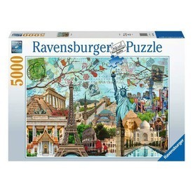 Játék webáruház - Ravensburger Puzzle 5000 db - Nagyvárosi kollázs rendelés játékboltok Budapest Puzzle - Puzzle