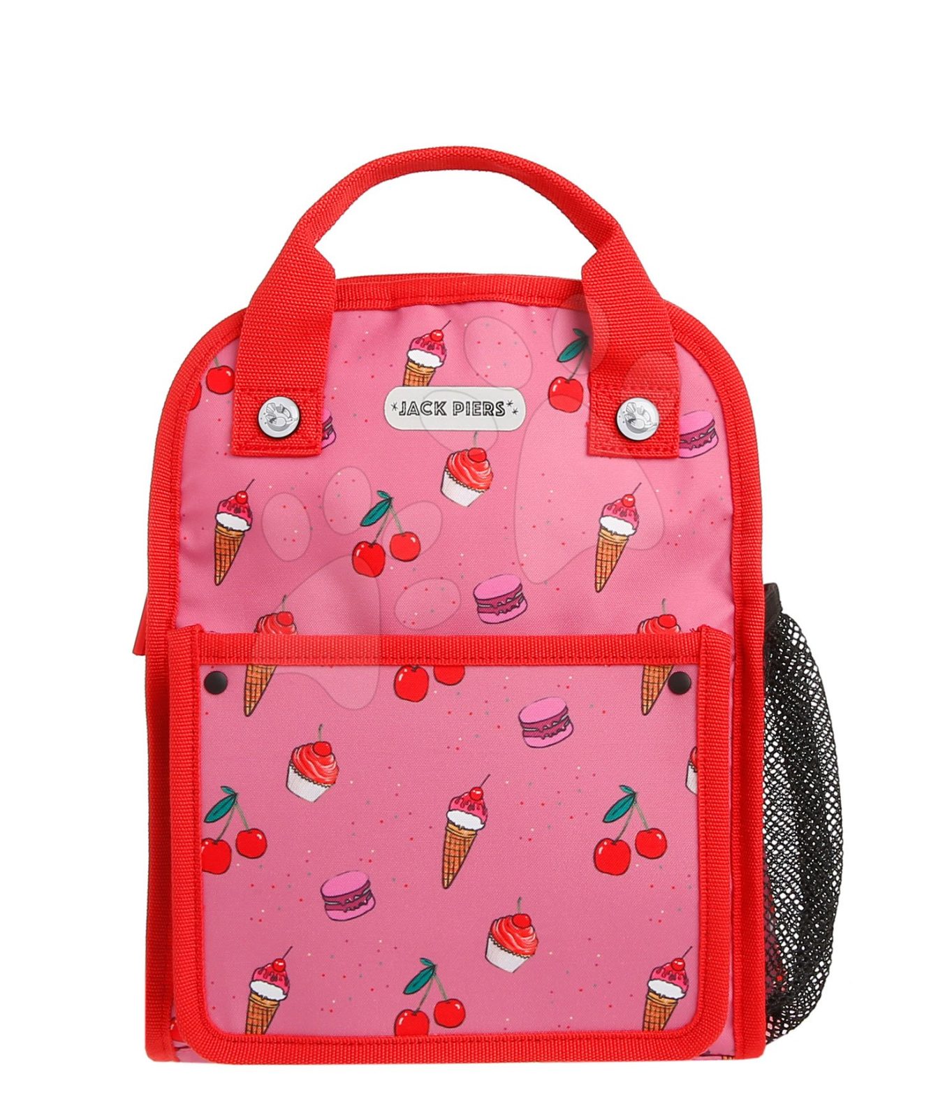 Iskolai hátizsák Backpack Amsterdam Small Cherry Pop Jack Piers kicsi ergonomikus luxus kivitelben 2 évtől 23*28*11 cm gyerek játék webáruház - játék rendelés online