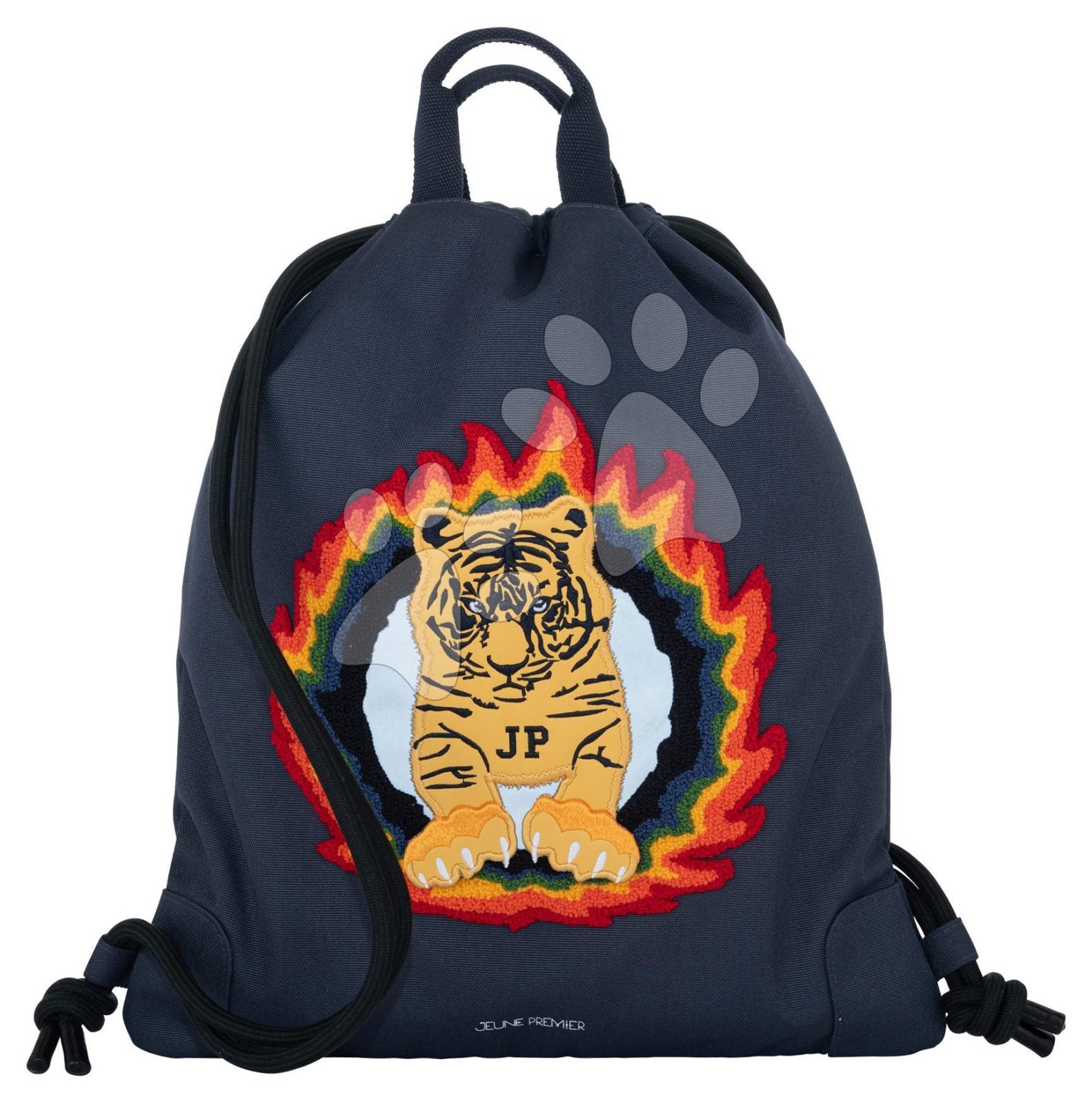 Tornazsák papucsra és tornaruhára City Bag Tiger Flame Jeune Premier ergonómikus luxus kivitel 40*36 cm gyerek játék webáruház - játék rendelés online