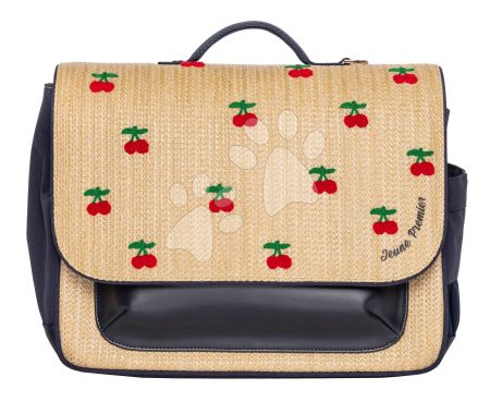 Iskolai aktatáska It Bag Midi Raffia Cherry Jeune Premier ergonomikus luxus kivitel 30*38 cm gyerek játék webáruház - játék rendelés online