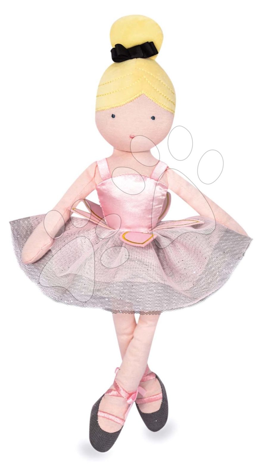 Rongybaba Margot My Little Ballerina Jolijou 35 cm rózsaszín-ezüst ruhácska szoknyával puha textilanyagból 4 évtől gyerek játék webáruház - játék rendelés online