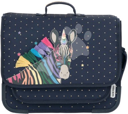 Iskolai aktatáska Schoolbag Paris Large Zebra Jack Piers ergonomikus luxus kivitel 6 évtől 38*32*15 cm gyerek játék webáruház - játék rendelés online