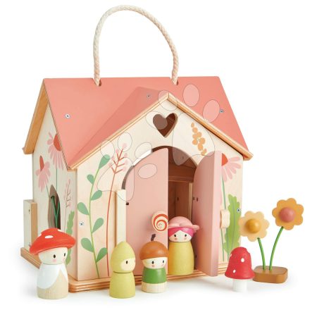 Fa erdei házikó Rosewood Cottage Tender Leaf Toys hintával kerttel és  4 figurával gyerek játék webáruház - játék rendelés online