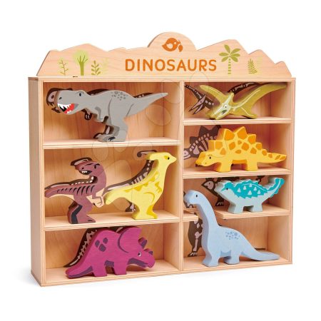 Fa ősállatok polcon 8 drb Dinosaurs set Tender Leaf Toys gyerek játék webáruház - játék rendelés online