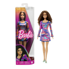 Játék webáruház - Barbie fashionista barátnők - színes márványos ruhában online gyerekjáték rendelés Játékbaba - Játékbaba