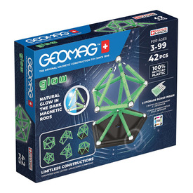 Játék webáruház - Geomag Glow Recycled 42 db online gyerekjáték rendelés Mágneses építőjáték - Mágneses építőjáték