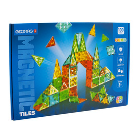 Játék webáruház - Geomag Magnetic Tiles Gems 100 online gyerekjáték rendelés Mágneses építőjáték - Mágneses építőjáték