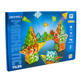 Játék webáruház - Geomag Magnetic Tiles Gems 60 online gyerekjáték rendelés Mágneses építőjáték - Mágneses építőjáték