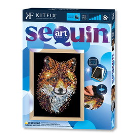 Játék webáruház - KitFix Sequin Blue Premium - Róka online gyerekjáték rendelés Kreatív hobbi - Kreatív játék