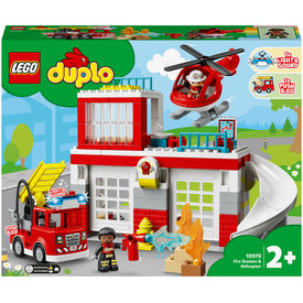 Játék webáruház - LEGO DUPLO Town 10970 Tűzoltóállomás és helikopter online gyerekjáték rendelés Játék - LEGO