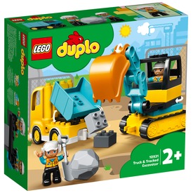 Játék webáruház - LEGO® DUPLO TOWN Teherautó és lánctalpas exkavátor 10931 online gyerekjáték rendelés Játék - LEGO