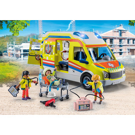 Játék webáruház - Playmobil City Life 71202 Mentőautó hang- és fényeffekttel online gyerekjáték rendelés Playmobil - Playmobil