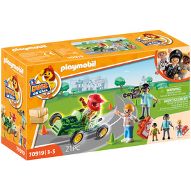 Játék webáruház - Playmobil: D. O. C. Mentők bevetésen: versenybaleset online gyerekjáték rendelés Playmobil - Playmobil