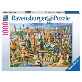 Játék webáruház - Puzzle 1000 db - A világ látnivalói online gyerekjáték rendelés Puzzle - Puzzle