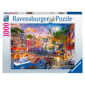 Játék webáruház - Puzzle 1000 db - Naplemente Amszterdam online gyerekjáték rendelés Puzzle - Puzzle