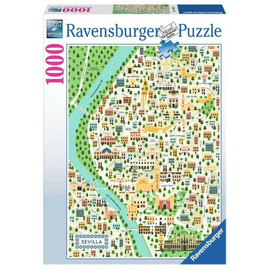 Játék webáruház - Puzzle 1000 db - Sevilla térképe online gyerekjáték rendelés Puzzle - Puzzle