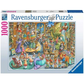 Játék webáruház - Ravensburger Puzzle 1 000 db - Éjfél a könyvtárban online gyerekjáték rendelés Puzzle - Puzzle