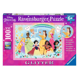 Játék webáruház - Ravensburger Puzzle 100 db - Disney Hercegnők-csillámos puzzle online gyerekjáték rendelés Puzzle - Puzzle