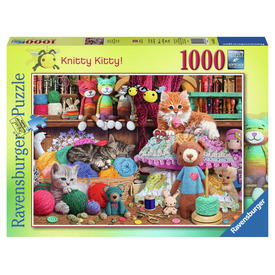 Játék webáruház - Ravensburger Puzzle 1000 db - Kötögetés cicákkal online gyerekjáték rendelés Puzzle - Puzzle