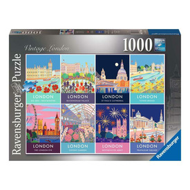 Játék webáruház - Ravensburger Puzzle 1000 db - Vintage London online gyerekjáték rendelés Puzzle - Puzzle