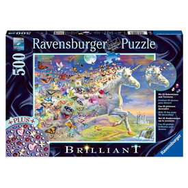 Játék webáruház - Ravensburger Puzzle 500 db - Pillangós unikornis online gyerekjáték rendelés Puzzle - Puzzle