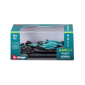 Játék webáruház - Bburago 1 /43 F1 versenyautó- Aston Martin AMR23 (with helmet) (#14 (F. Alonso) online gyerekjáték rendelés Játékautó és jármű - Makett