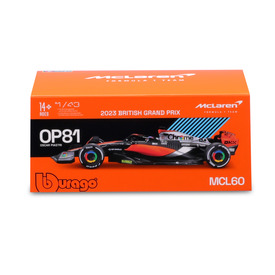 Játék webáruház - Bburago 1 /43 F1 versenyautó - Mclaren MCL60 (With helmet) (#81 (O. Piastri) online gyerekjáték rendelés Játékautó és jármű - Makett