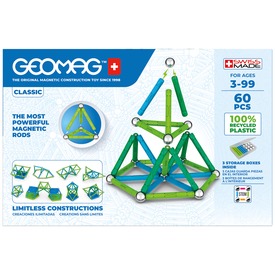 Játék webáruház - Geomag Classic Recycled 60 db online gyerekjáték rendelés Mágneses építőjáték - Mágneses építőjáték