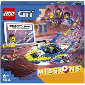 Játék webáruház - LEGO City Missions 60355 Vízirendőrség nyomozói küldetés online gyerekjáték rendelés Játék - LEGO