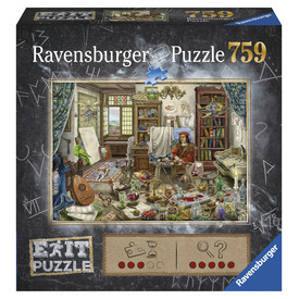 Játék webáruház - Ravensburger Puzzle Exit 759 db - A művész szobája online gyerekjáték rendelés Puzzle - Puzzle