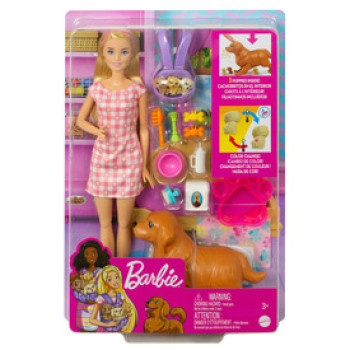 Barbie újszülött kiskutyusok játékszett (2022) online gyerekjáték rendelés Játékbaba - Játékbaba