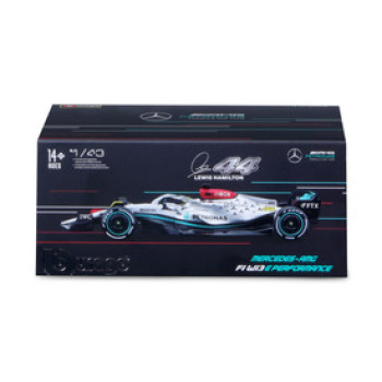 Bburago 1 /43 versenyautó - MB F1 W13 E Performance(with helmet) online gyerekjáték rendelés Játékautó és jármű - Játékautó és jármű